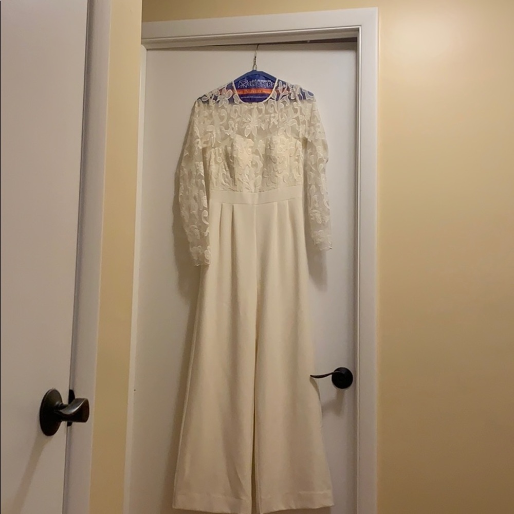 Ivory bridal jumpsuit